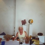 2001 - Galerie Stodola, Český Krumlov - během instalace